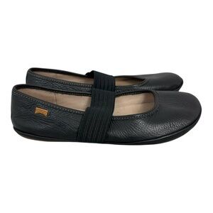 Camper leather Mary Jane black flats size 3